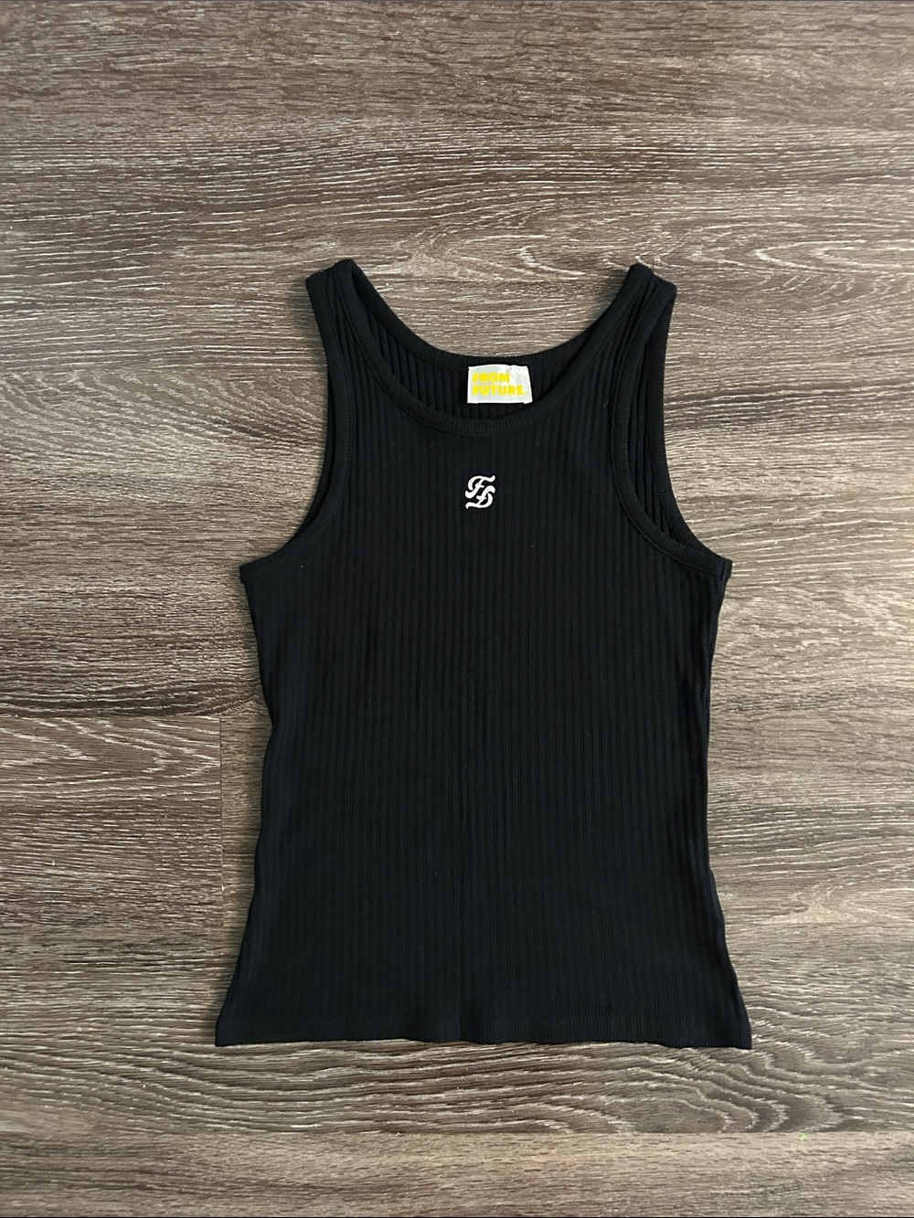 From Future Ribbed Logo Tank
